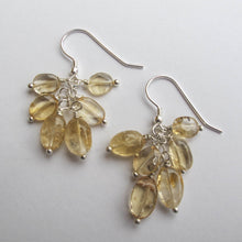 Load image into Gallery viewer, Gemstone Dangle Earrings/Citrine